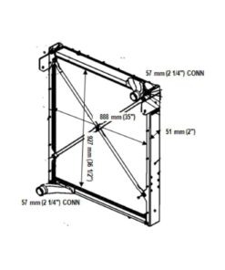 autocar acx yr 2010 radiator oem 1003763 b