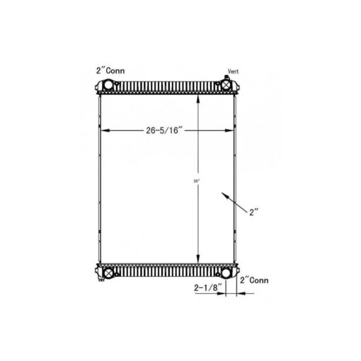 ford 2005 2007 sterling acterra2003 2007 freightliner m2 106 business class radiator oem bhtd5967