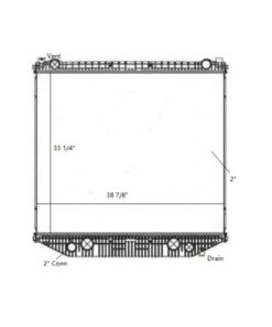 freightliner 114sd 2012 2014 radiator oem 527409001