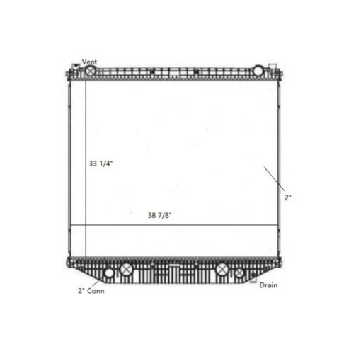 freightliner 114sd 2012 2014 radiator oem 527409001