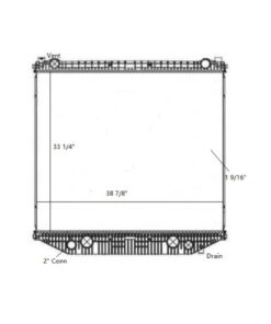 freightliner lt7500lt8500m2 08 12. radiator oem 527409001