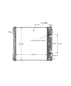 freightliner m2 106 10 13 radiator oem a0528847001