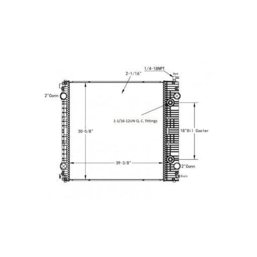 freightliner m2 106 10 13 radiator oem a0528847001