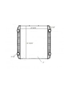 freightliner sterling hdx thomas 07 16 radiator oem 1003682bs