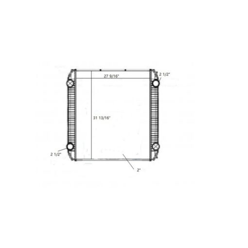 freightliner sterling hdx thomas 07 16 radiator oem 1003682bs