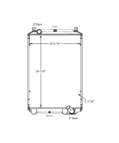 gmc isuzu ftrlow cab forwardt series 04 07 radiator oem 89023385