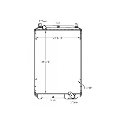 gmc isuzu ftrlow cab forwardt series 04 07 radiator oem 89023385