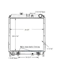 hino 145165185 05 07 radiator oem 16400e0220