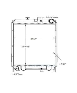 hino 145165185 05 07 radiator oem lt9197