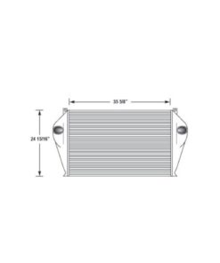 international 1991 2002 international 8100 series charge air cooler oem 1696958c1