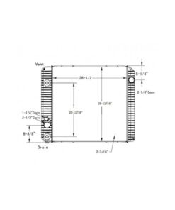 international 4000durastar 2011 14 radiator oem 1s1802910000