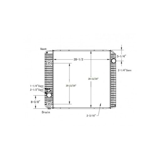 international 4000durastar 2011 14 radiator oem 1s1802910000