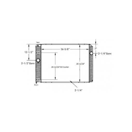 international 430044007300durastar 42002011 2014 radiator oem 2601809c91