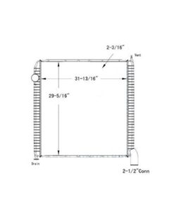 international 5000550056005900 series 04 09 radiator oem 3e0100670000 2