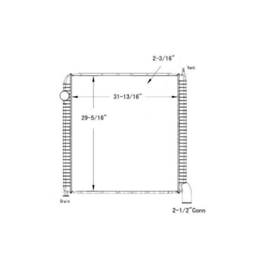 international 5000550056005900 series 04 09 radiator oem 3e0100670000 2