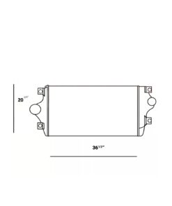 international 8600 10 13 charge air cooler oem 2604401c91 2