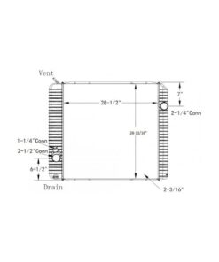 international ce busdurastar 4400 2011 2012 radiator oem 2593297c92