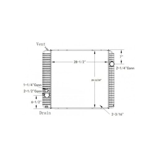 international ce busdurastar 4400 2011 2012 radiator oem 2593297c92