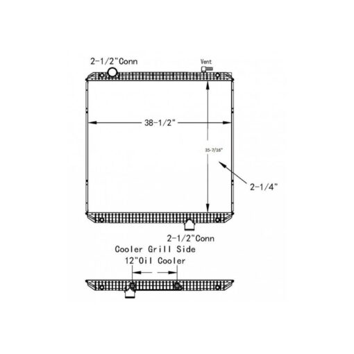 international prostartranstar 08 10 radiator oem 2594850c91