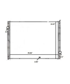 international workstar 08 10 radiator oem 1003715gs