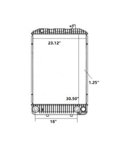 isuzu f series 97 02 radiator oem 52470232