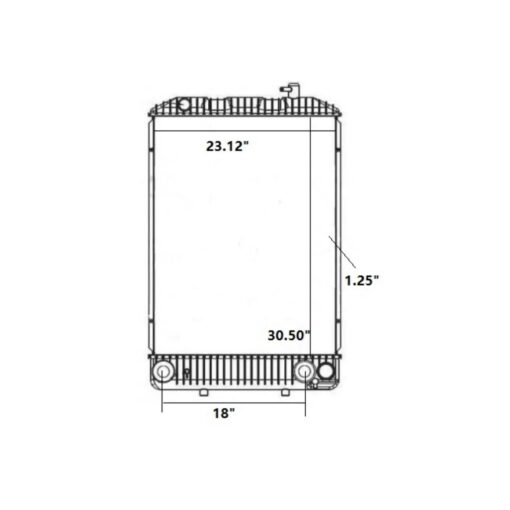 isuzu f series 97 02 radiator oem 52470232