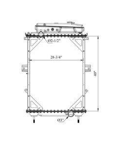 kenworth tw series yr 93 07 radiator oem 1a020248