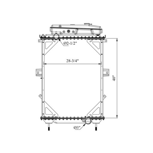 kenworth tw series yr 93 07 radiator oem 1a020248