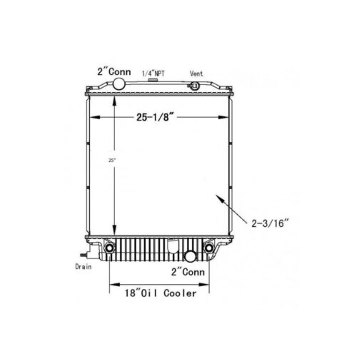 spartan busspartan 96 02 radiator oem 1357ff1001