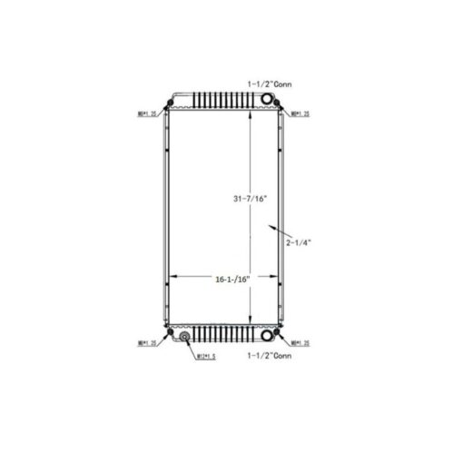 volvo mack leu 10 14 radiator oem 3e0127170000