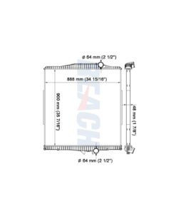 volvo mack vnl 4200 series 00 07 radiator oem 126435 4