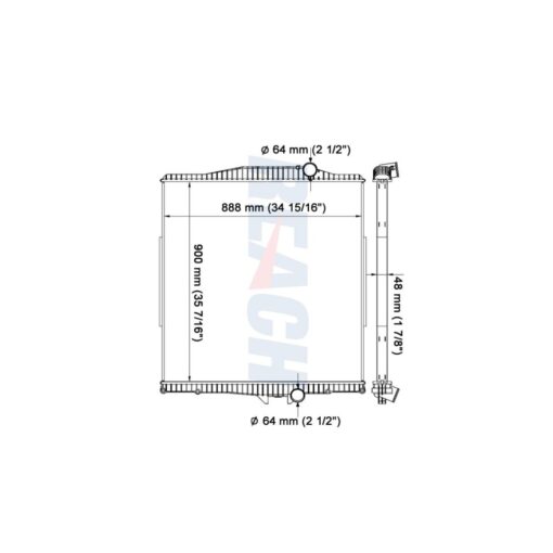 volvo mack vnl 4200 series 00 07 radiator oem 126435 4